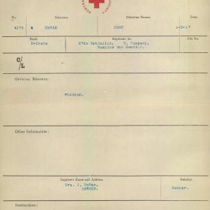 Soldier packet page