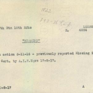 Soldier packet page