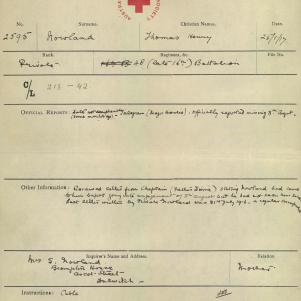 Soldier packet page