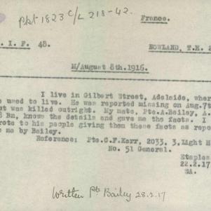 Soldier packet page