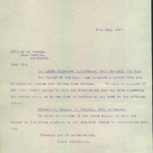 Soldier packet page