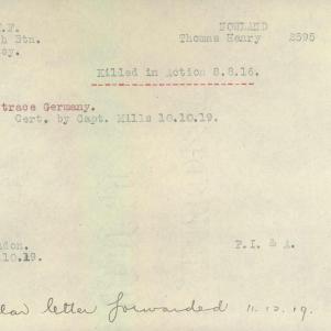Soldier packet page