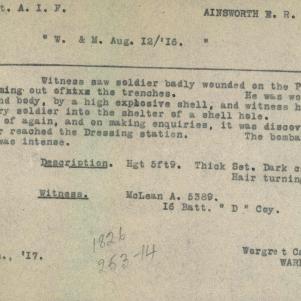 Soldier packet page