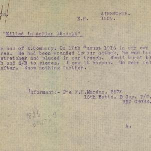 Soldier packet page