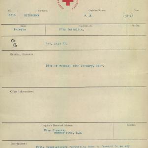 Soldier packet page