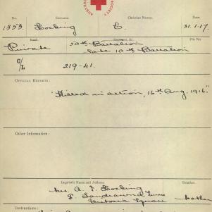 Soldier packet page