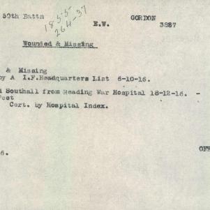 Soldier packet page