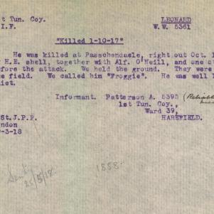 Soldier packet page