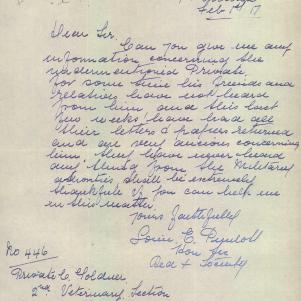 Soldier packet page