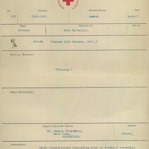 Soldier packet page