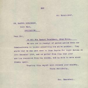 Soldier packet page