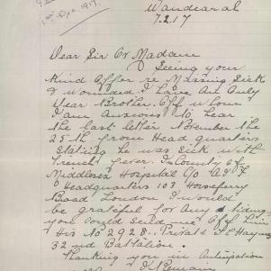 Soldier packet page