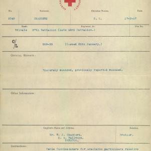 Soldier packet page