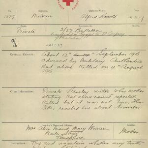 Soldier packet page