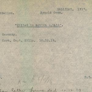 Soldier packet page
