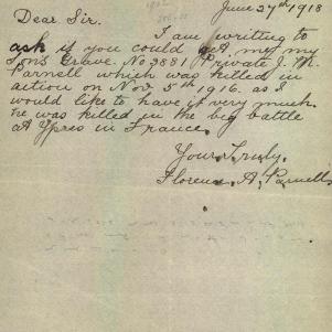 Soldier packet page
