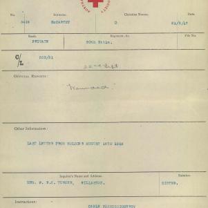Soldier packet page