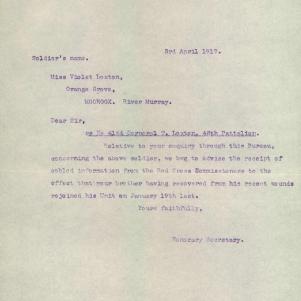 Soldier packet page