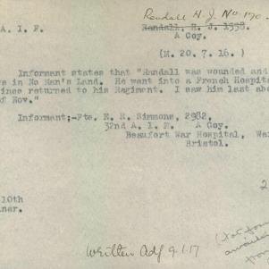 Soldier packet page