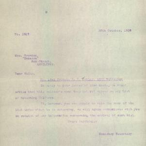 Soldier packet page