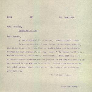 Soldier packet page