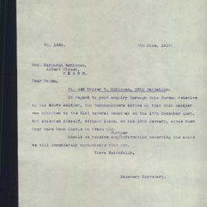 Soldier packet page