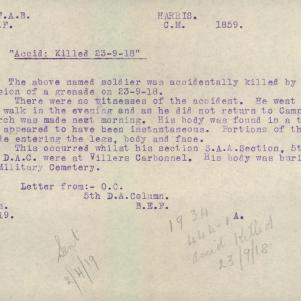 Soldier packet page