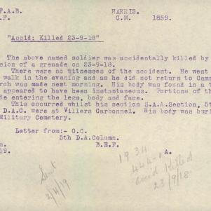 Soldier packet page