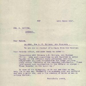 Soldier packet page