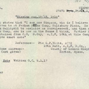 Soldier packet page