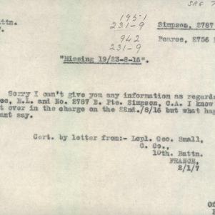 Soldier packet page