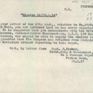 Soldier packet page