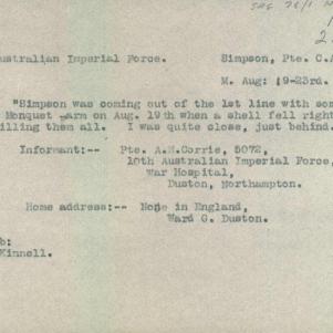 Soldier packet page