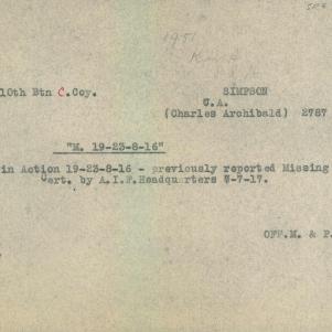 Soldier packet page
