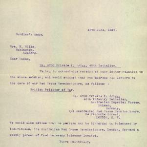 Soldier packet page