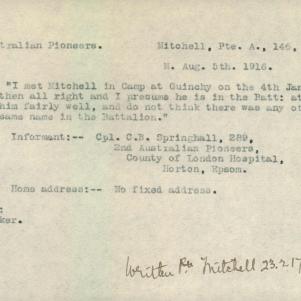 Soldier packet page