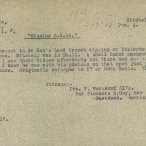 Soldier packet page