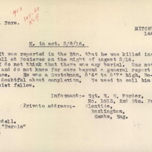 Soldier packet page