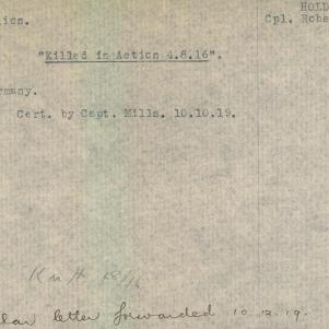 Soldier packet page