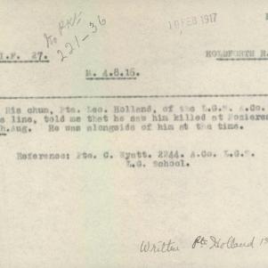 Soldier packet page