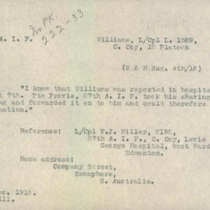 Soldier packet page