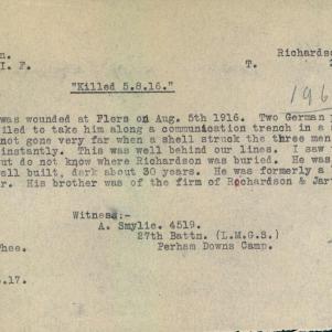 Soldier packet page