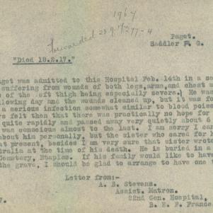 Soldier packet page