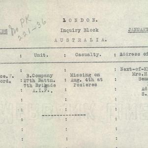 Soldier packet page