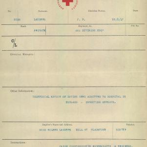 Soldier packet page