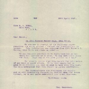 Soldier packet page