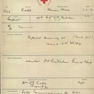 Soldier packet page