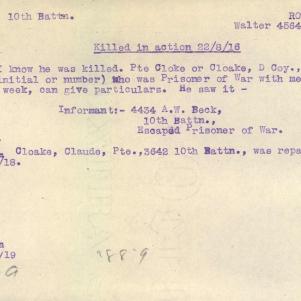 Soldier packet page