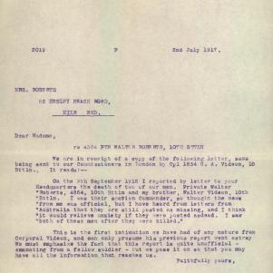 Soldier packet page