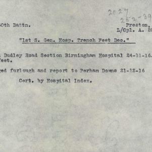 Soldier packet page
